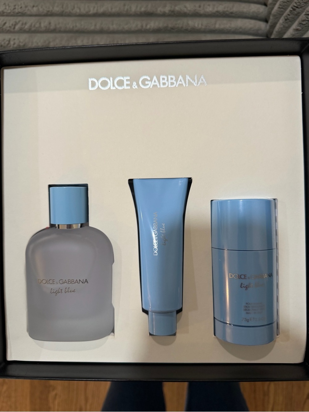 Dolce & Gabbana Men's 3-Pc. Light Blue Pour Homme Eau de Toilette Gift Set NEW - Picture 8 of 9